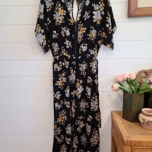 American Eagle Floral Jumpsuit Pant Suit Medium